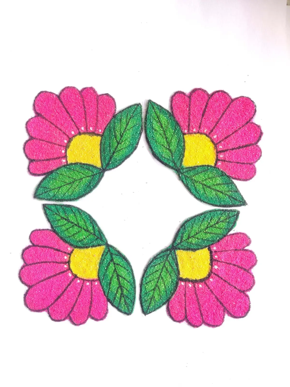 Flower Diamond Corner