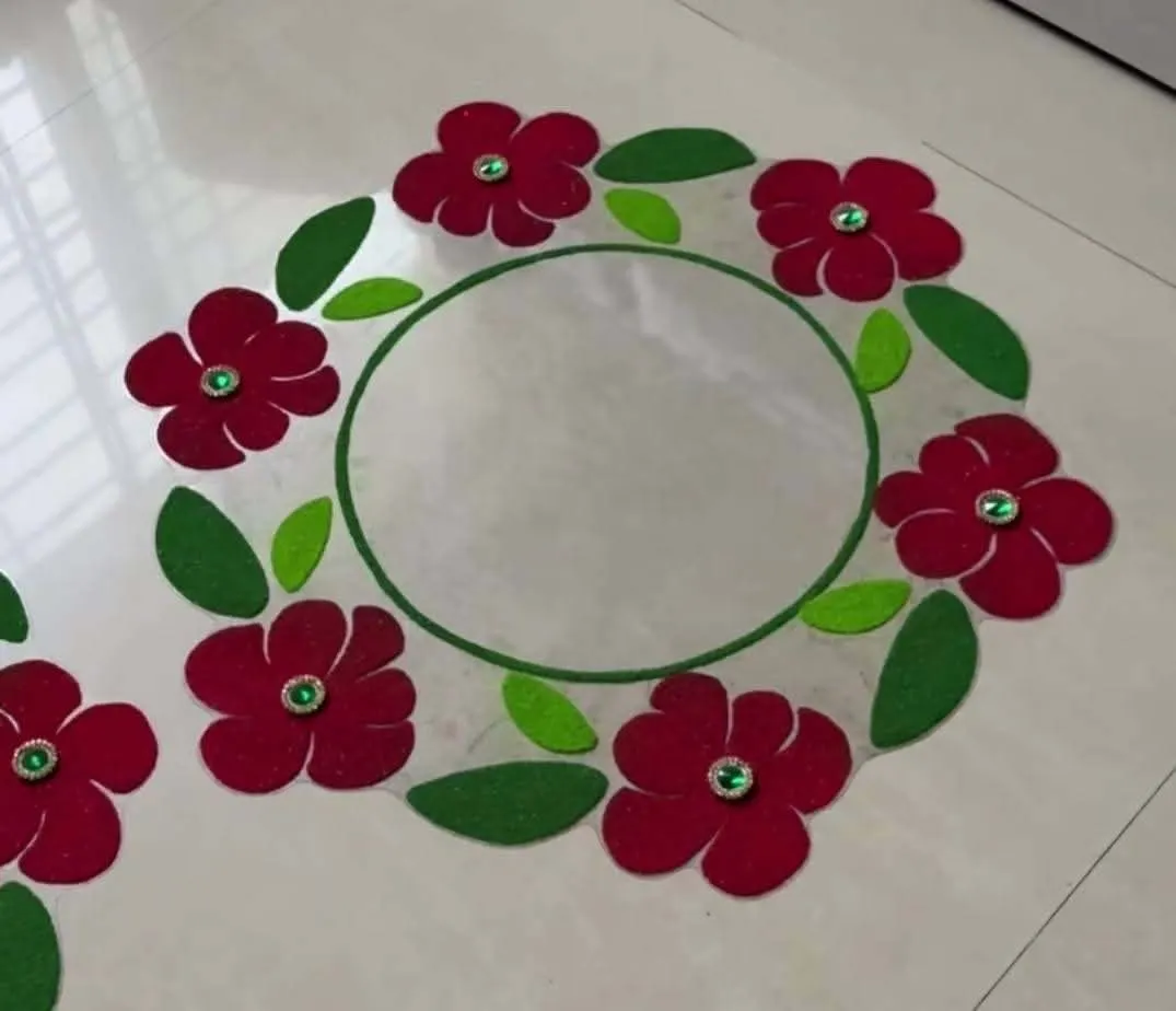 Flower Ring Wreath Rhinestone