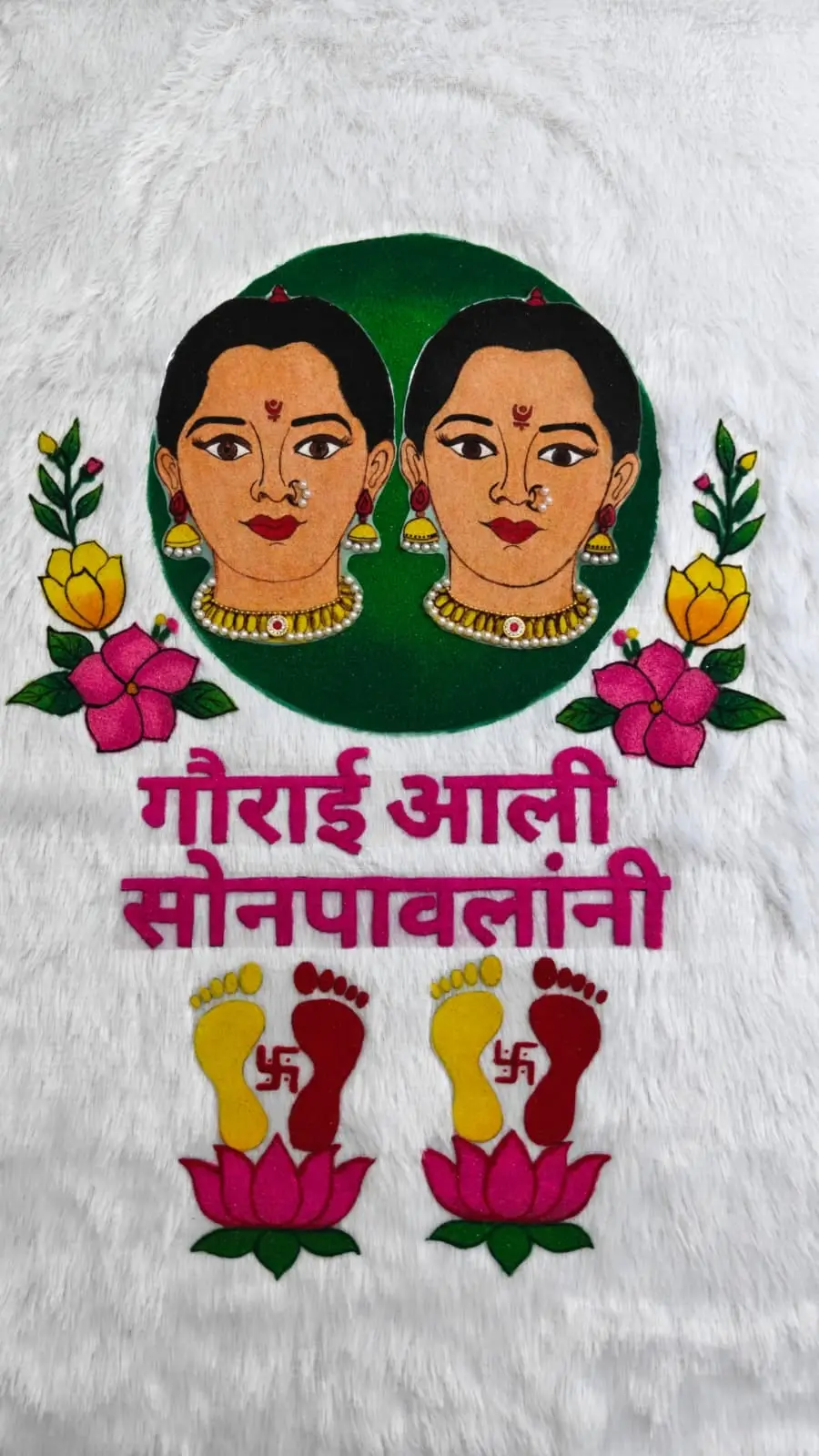Gauri Aali Sonpavlani Banner Circle Face