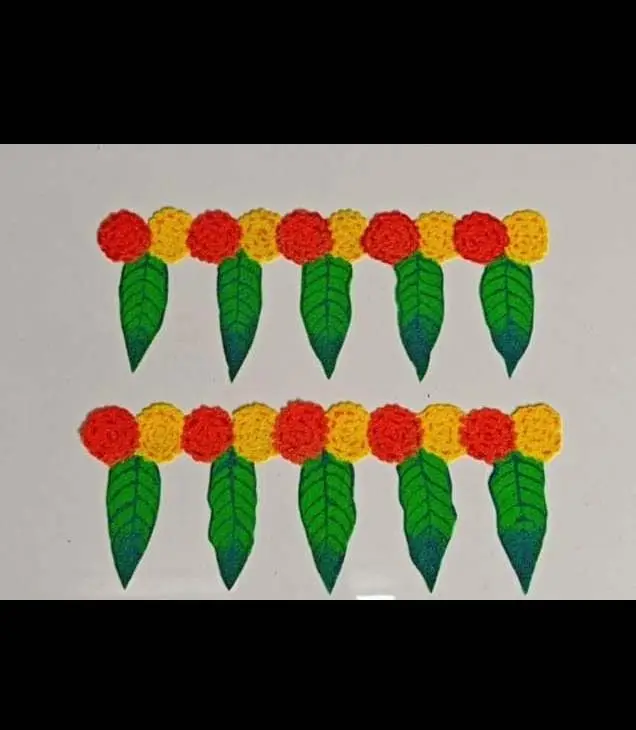 Marigold Garland Border