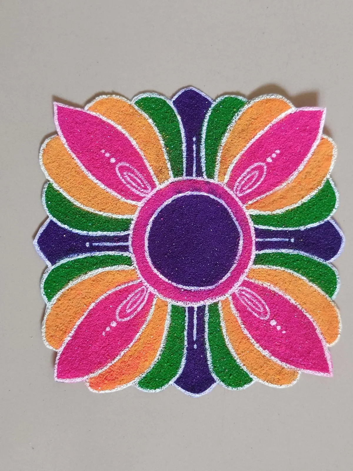 Square Flower Mandala