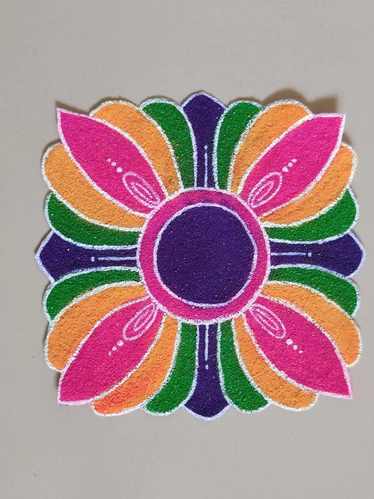 Square Flower Mandala